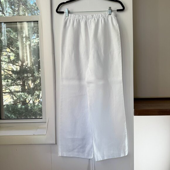 NWT Reformation Olina Linen Pants White Small - Picture 7 of 11